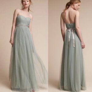 Jenny Yoo BHLDN Annabelle Convertible Dress Tulle bridesmaid green